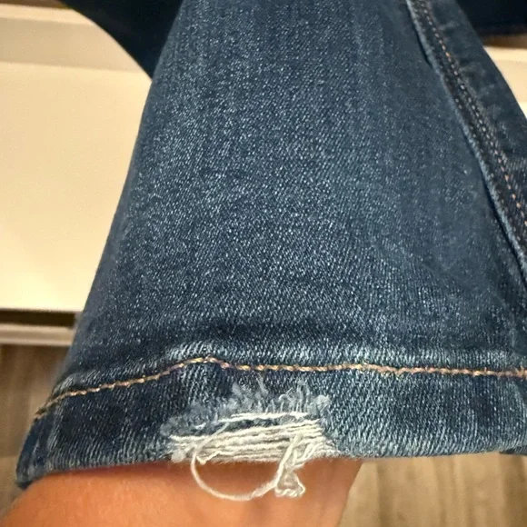 Classic Blue Denim Jeans by express  barley boot mid rise 14R - Picture 7 of 7